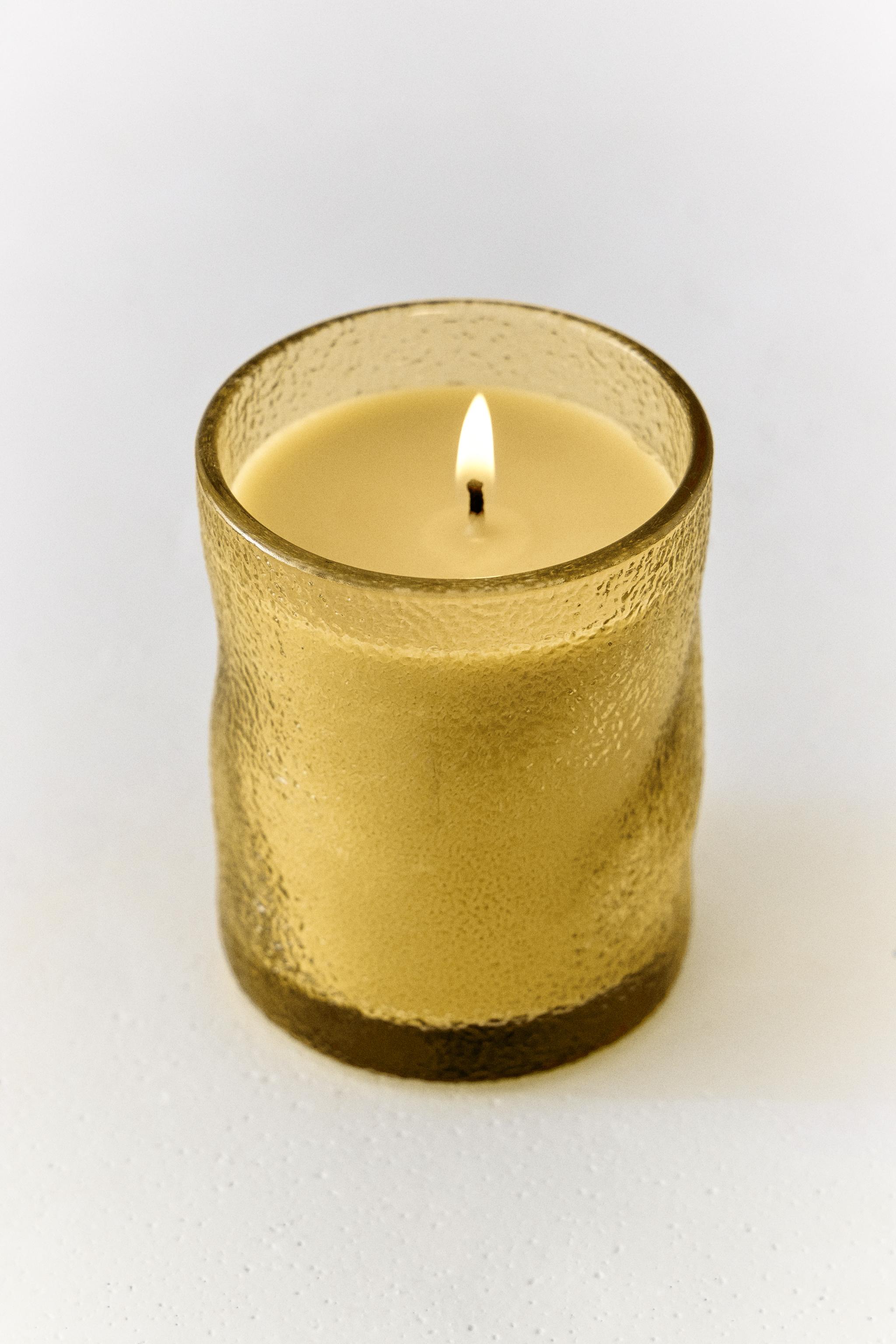 (155 G) INCENSE & ORANGE SCENTED CANDLE